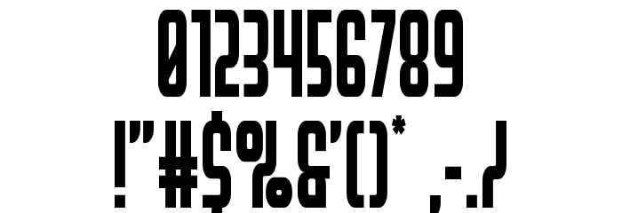 Peace & Houston Condensed Font OTHER CHARS
