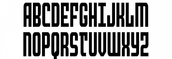 Peace & Houston Condensed Schriftart Groß