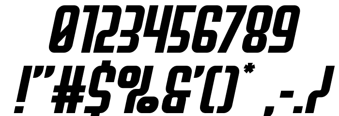 Peace & Houston Expanded Ital Font OTHER CHARS