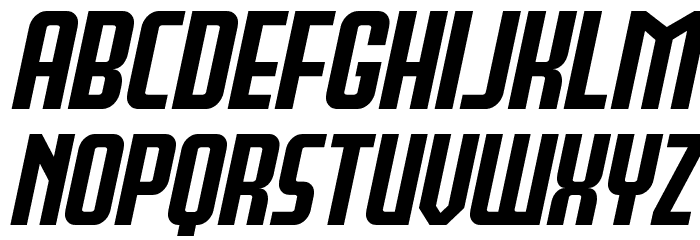 Peace & Houston Expanded Ital Font LOWERCASE