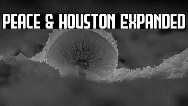 Peace & Houston Expanded Font examples
