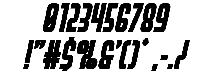 Peace & Houston Extra Bold Ita Font OTHER CHARS