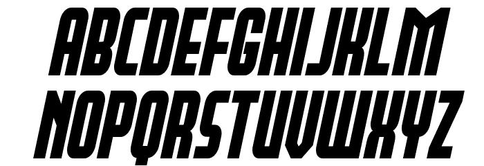 Peace & Houston Extra Bold Ita Font LOWERCASE