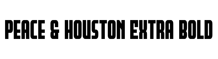 Peace & Houston Extra Bold  नि: शुल्क फ़ॉन्ट्स डाउनलोड