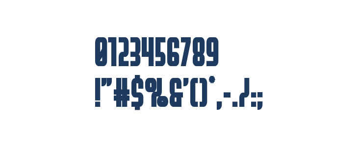 Peace & Houston Extra Bold Other Characters