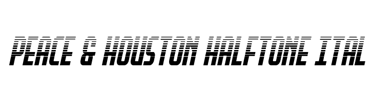 Peace & Houston Halftone Ital  Frei Schriftart Herunterladen