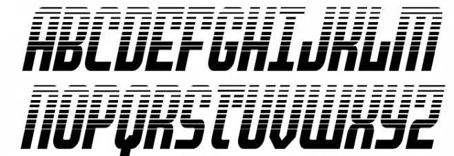 Peace & Houston Halftone Ital Font UPPERCASE