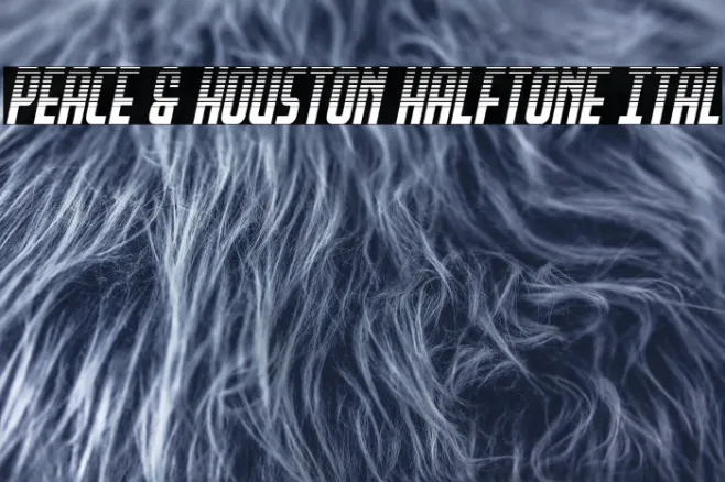 Peace & Houston Halftone Ital Example 1