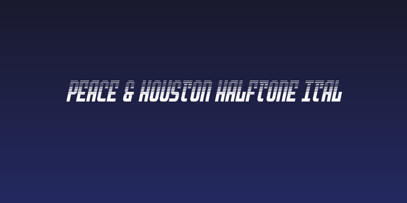 Peace & Houston Halftone Ital Social Header