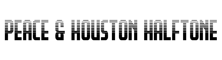 Peace & Houston Halftone  免费字体下载