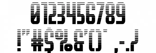 Peace & Houston Halftone Font OTHER CHARS