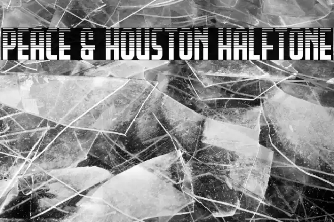 Peace & Houston Halftone Font examples