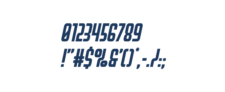 Peace & Houston Italic Other Characters