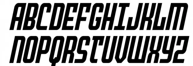 Peace & Houston Italic フォント 大文字