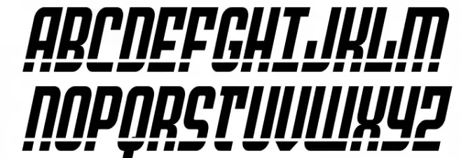 Peace & Houston Laser Italic Schriftart Groß