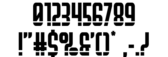 Peace & Houston Laser Font OTHER CHARS