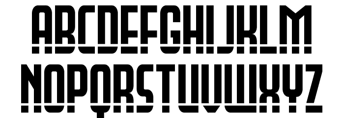 Peace & Houston Laser Font LOWERCASE