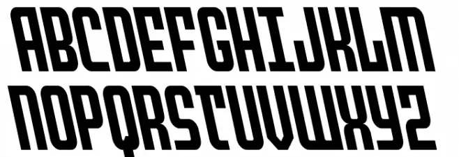 Peace & Houston Leftalic Schriftart Groß