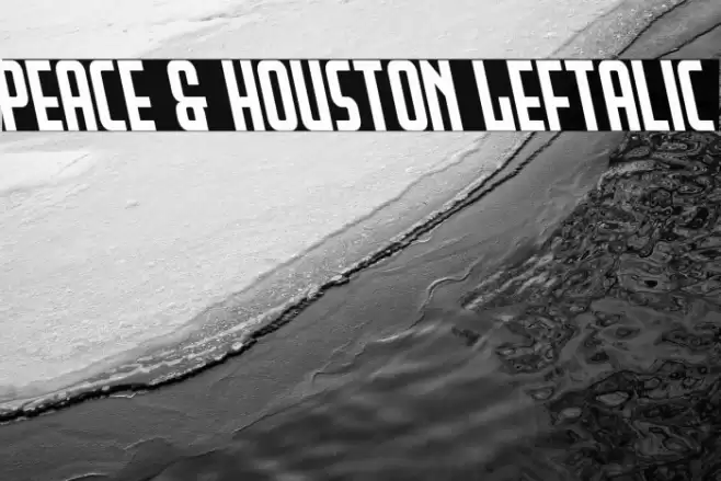 Peace & Houston Leftalic Font examples