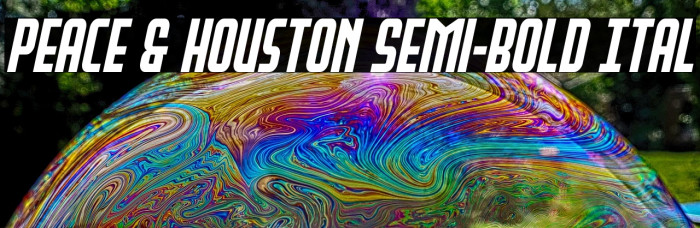 Peace & Houston Semi-Bold Ital Example 3