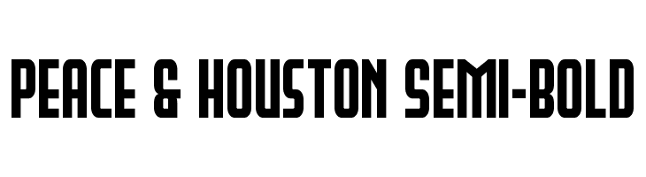 Peace & Houston Semi-Bold  नि: शुल्क फ़ॉन्ट्स डाउनलोड