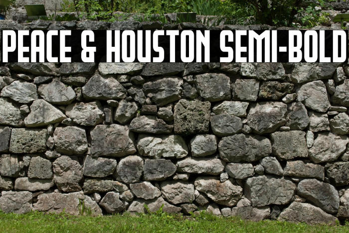 Peace & Houston Semi-Bold Example 1