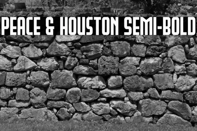 Peace & Houston Semi-Bold Font examples