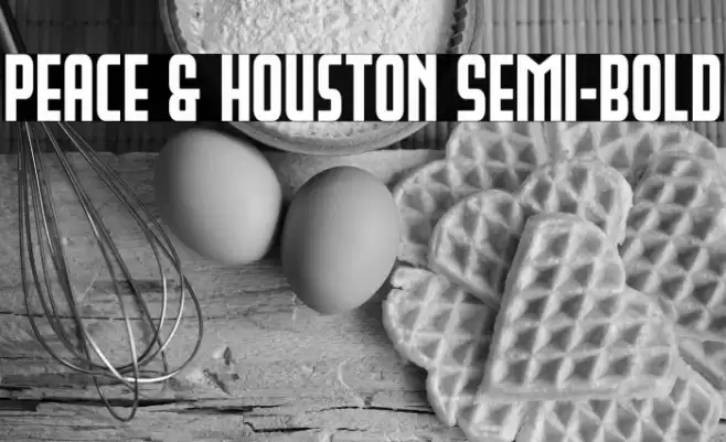Peace & Houston Semi-Bold Font examples