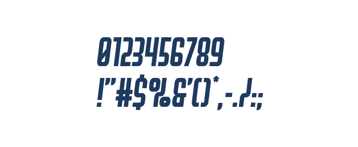 Peace & Houston Semi-Italic Other Characters