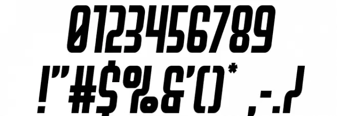 Peace & Houston Semi-Italic Font OTHER CHARS