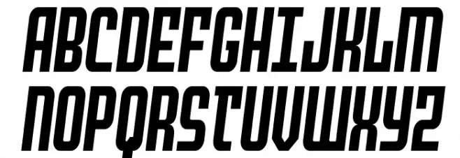 Peace & Houston Semi-Italic 字体 大写