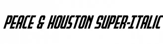 Peace & Houston Super-Italic 