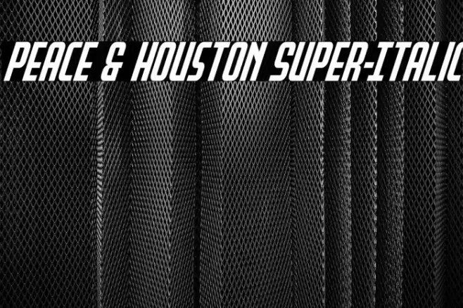 Peace & Houston Super-Italic Font examples