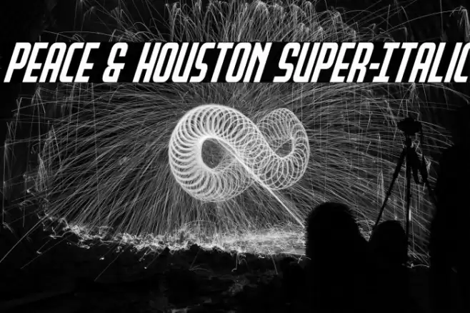 Peace & Houston Super-Italic Font examples