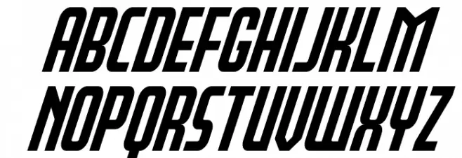 Peace & Houston Super-Italic Caratteri MINUSCOLO