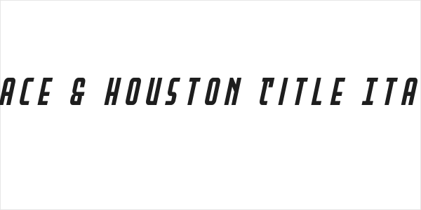 Peace & Houston Title Italic Logo