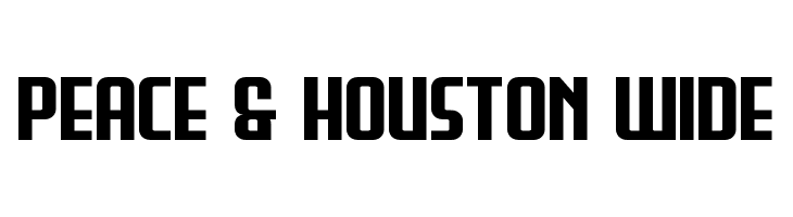 Peace & Houston Wide  Frei Schriftart Herunterladen