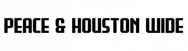 Peace & Houston Wide  Frei Schriftart Herunterladen