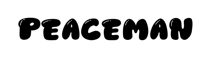 Peace Man  フリーフォントのダウンロード