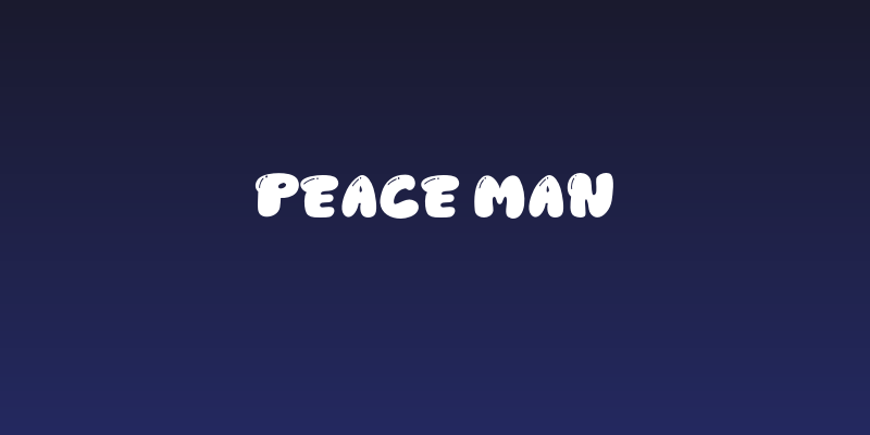 Peace Man Social Header