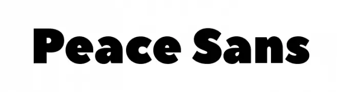 Peace Sans  Frei Schriftart Herunterladen