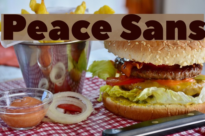Peace Sans Font examples