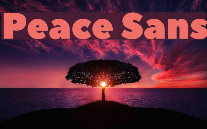 Peace Sans Font examples