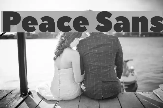 Peace Sans Font examples