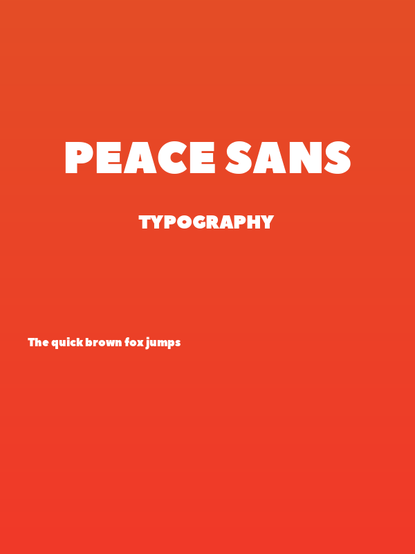 Peace Sans Poster