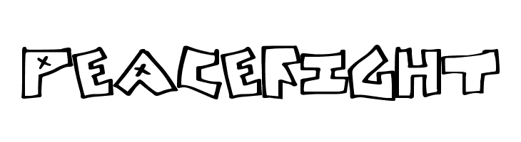 PeaceFight  font caratteri gratis