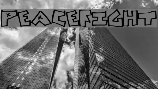 PeaceFight Font examples