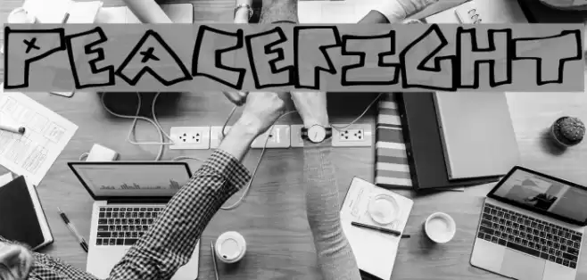 PeaceFight Font examples
