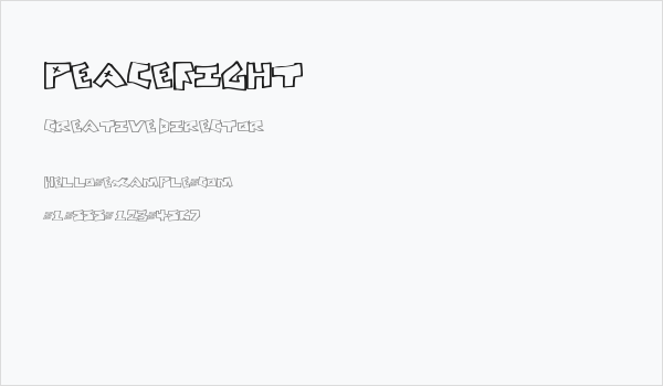 PeaceFight Business Card