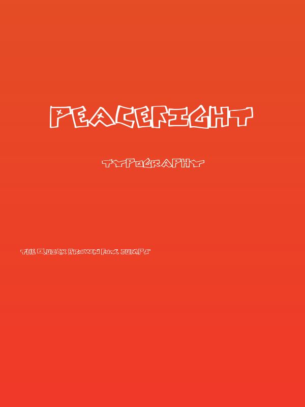 PeaceFight Poster